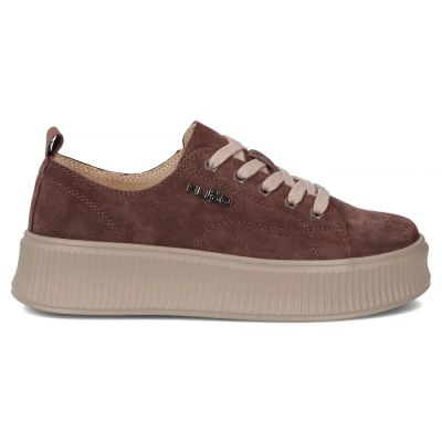 2. Women's brown leather sneakers on the platform Filippo DP7982