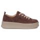 2. Women's brown leather sneakers on the platform Filippo DP7982