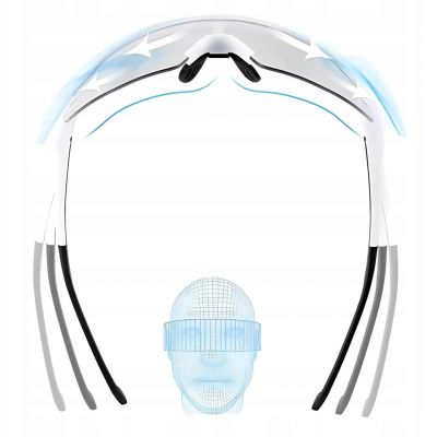 3. Rockbros Photochromic Cycling Glasses with UV Protection and Corrective Insert - White