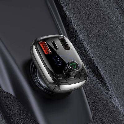 10. Bluetooth transmitter / car charger Baseus S-13 (Overseas Edition) - black