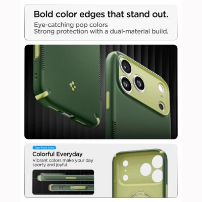 8. Spigen Nano Pop MagSafe Case for iPhone 18 Pro / 17 Pro - Green