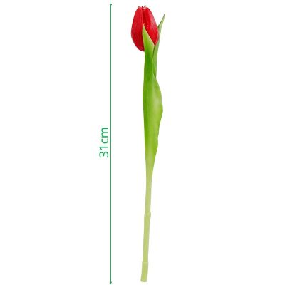 19. RED TULIP 31CM LIFE-LIKE SPRING DECORATION