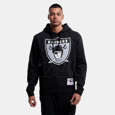 4. Mitchell &amp; Ness Nfl Team Logo Hoody Oakland Raiders M HDSSINTL1052-ORABLCK