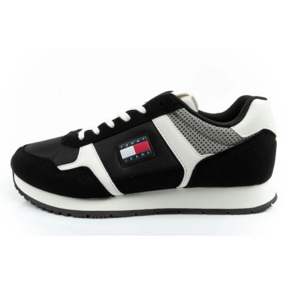 2. Tommy Hilfiger Men's Tjm Runner Casual Black Sneakers