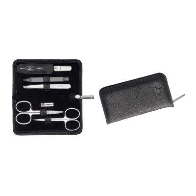 3. ZWILLING 98681-004-0 Nail Care Set Stainless Steel Black