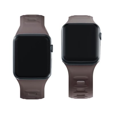 18. 3mk Silicone Watch Strap for Apple Watch 42 / 44 / 45 / 49 mm - brown