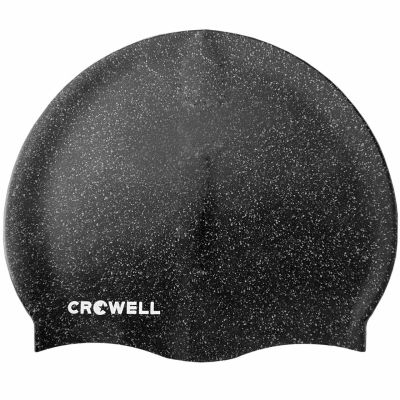 5. Crowell Recycling Pearl Silicone Swimming Cap, Black, Col. 1