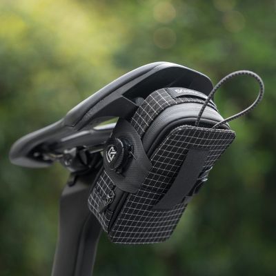 3. Rockbros P010 multifunctional saddle bag with bottle holder - black