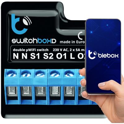 2. BLEBOX switchboxD - DOUBLE SWITCH 230V