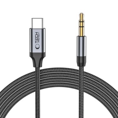 5. Tech-Protect UltraBoost audio USB-C / 3.5mm mini jack cable 1 m - black