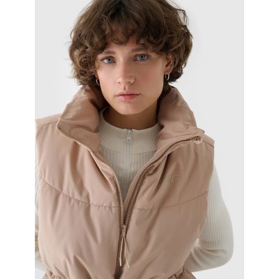 6. Women's down vest with synthetic filling 4F 4FWAW24TVJAF135-83S