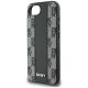 6. DKNY Leather Checkered Mono Pattern MagSafe iPhone 16e Case - Black