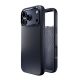 4. Puro Icon Mag Pro Liquid Silicone Case for iPhone 17 Pro, MagSafe Compatible, with Camera Protection and Aluminum Buttons - Dark Blue