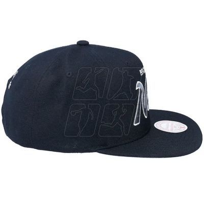 3. Mitchell &amp; Ness NBA Brooklyn Nets Team Script 2.0 Snapback Nets Cap HHSS3280-BNEYYPPPBLCK