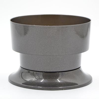 2. STABLE DECORATIVE GRAVE FLOWER POT 15 CM BLACK