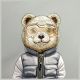 3. Nimmy Crossbody Cool&Cute 2.0 Bear Shoulder Bag - Gray