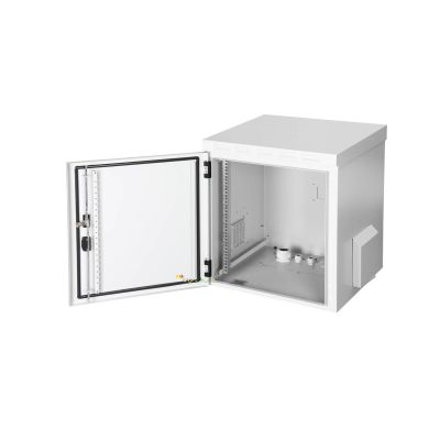 58. Digitus 19" 12U 600x600 wall-mounted network cabinet, solid door, gray, undivided, assembled, IP55, 100kg