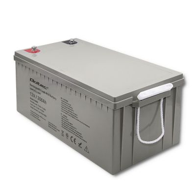 8. QOLTEC AGM BATTERY 12V | 200AH | MAX.3000A