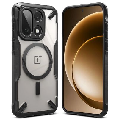 2. Ringke Fusion X Magnetic MagSafe Case for OnePlus 15 - Clear Black