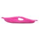 12. SHELL PINK PLASTIC SNOW SLED R.M