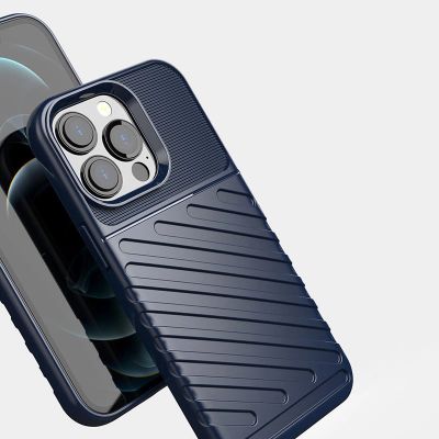 9. Thunder Case Flexible Tough Rugged Cover TPU Case for iPhone 13 Pro green