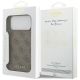 8. Guess 4G Classic Case for iPhone 17 Pro Max - Brown