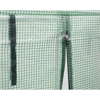 6. GREENHOUSE FOR TOMATOES AND CUCUMBERS 200x77x168-150CM PE GREEN