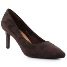 Chocolate suede women's pumps, Sergio Leone 1336