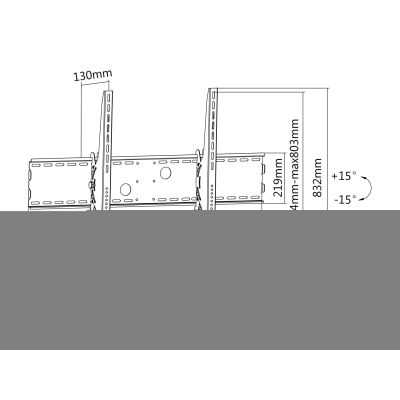 9. Equip 650322 TV Mount 2.54 m (100") Black