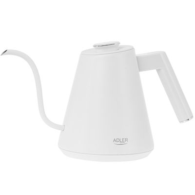6. Adler AD 1349 electric kettle white with long spout 1.0L