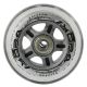 19. PU 84x24 82A TRANSPARENT (4 pcs) + ABEC-7 CHROME (8 pcs) SET NILS EXTREME