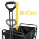 7. Wozinsky WZP-80 beach, tourist, garden, durable, wide wheels, up to 80 kg - black