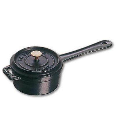 Staub Mini Cast Iron Saucepan - 250 ml, Black
