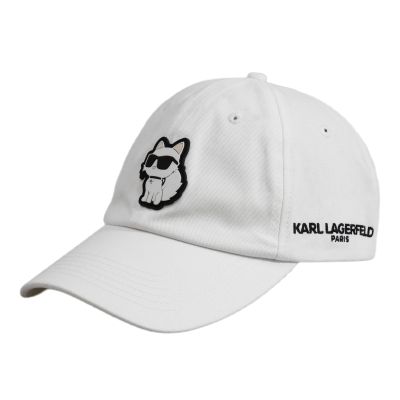 Karl Lagerfeld Paris Choupette Strapback Cap White – L5WH7944 wht