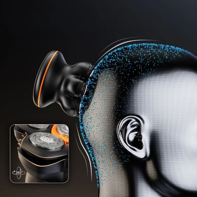 11. MAXGROOM JK-1688 Electric Shaver for Head and Beard - Black