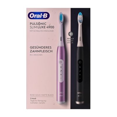 5. Oral-b Pulsonic SlimLuxe 4900 Electric Toothbrush Two-Pack