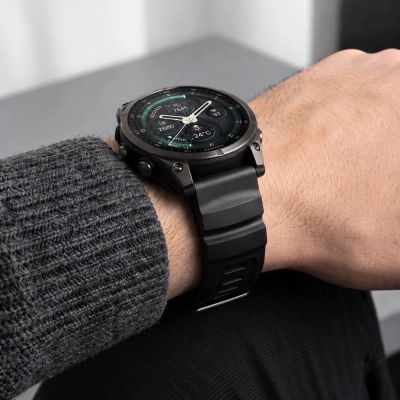 6. Tech-Protect Motion Strap for Garmin Fenix 5X / 5X Plus / 6X / 6X Pro / 7X / 8 / 8 Pro / 9 / 9 Pro (51 mm) – Black