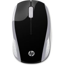 HP Maus 200 Kabellos USB-A 3-Tasten Silver/Schwarz