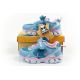 10. Leomil children's sports shoes sneakers Stitch light with velcro LED blue