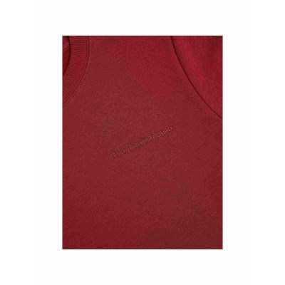 8. Peak Performance W Original Small Logo Crew Burgundy Sweatshirt