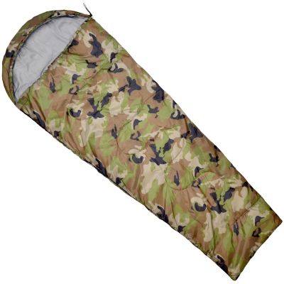 32. CAMO TOURIST SLEEPING BAG 210x80x50CM WITH ENERO CAMP COMPRESSION