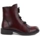2. Women's ankle boots with decorative flowers, insulated, burgundy, Potocki SZ12852