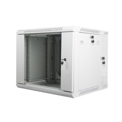 7. Lanberg WF02-6609-10S 9U Rack Wall-Mounted Cabinet Gray