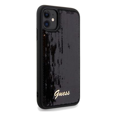 4. Guess Sequin Script Metal case for iPhone 11 / Xr - black