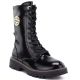 6. Women's patent leather ankle boots, insulated, black, Jezzi ASA259-10