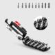 11. Rockbros Multitool Bicycle Tool Set with Ratchet Wrench and Tire Levers - Black