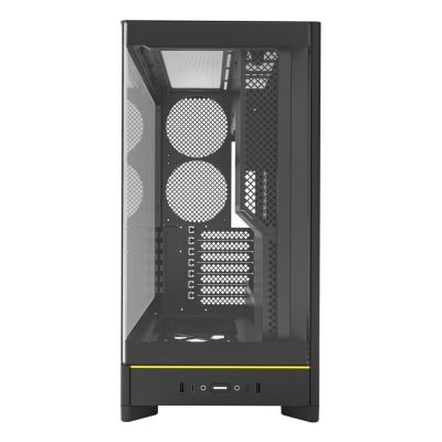 8. Montech HS02 PC Case, Midi-Tower, ATX, Tempered Glass, ARGB