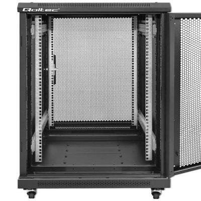 7. QOLTEC RACK CABINET 19" | 15U | 600X855X600 | PERFORATED DOORS