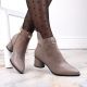 3. D&amp;A S.Barski Premium Collection high-heeled ankle boots W OLI232B, beige