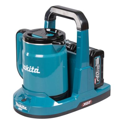 19. Makita KT001GZ Electric Kettle 0.8 l Black, Blue